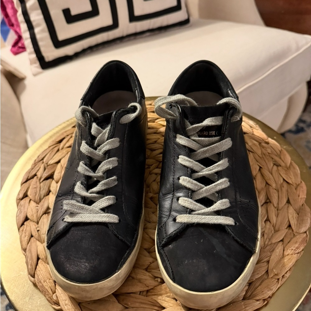 Golden Goose black leather
